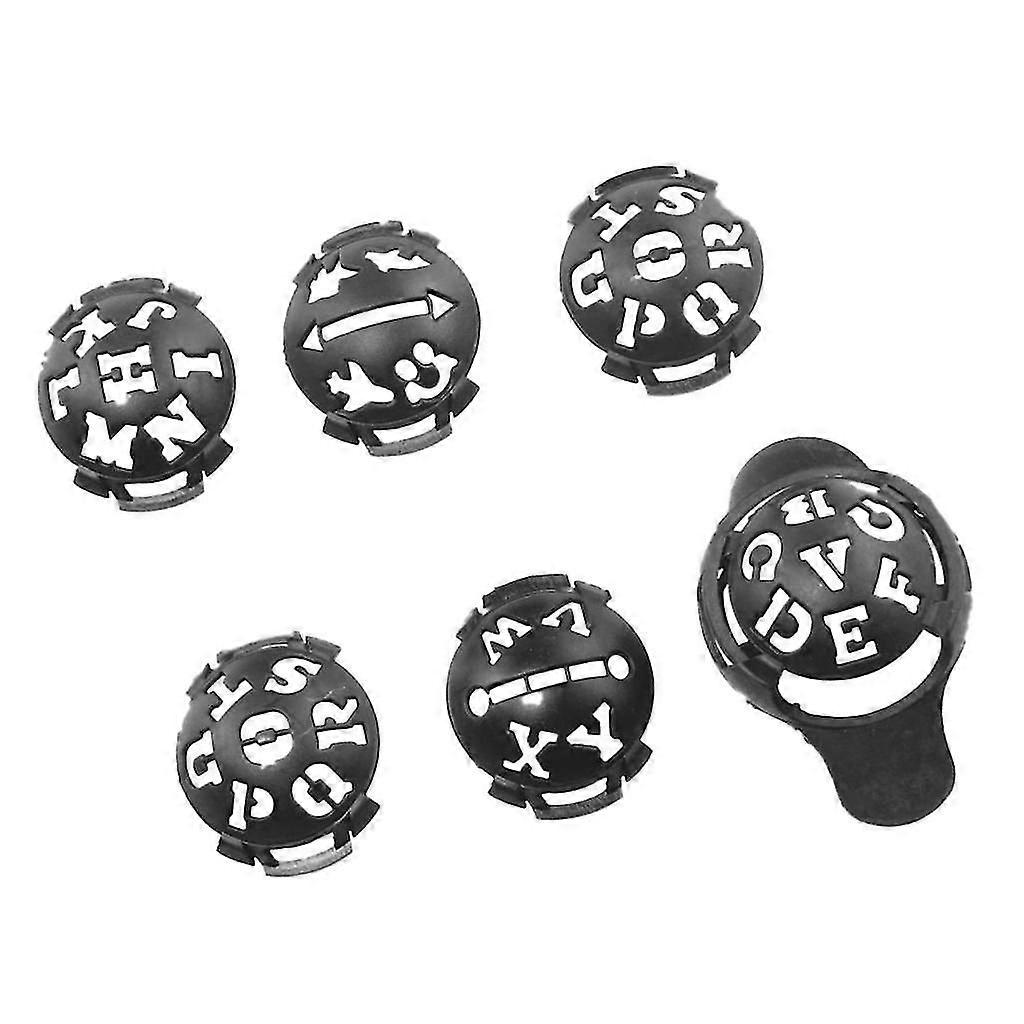 Golf Ball Liner Marker Line Letter Pattern Drawing Alignment Tool Gray