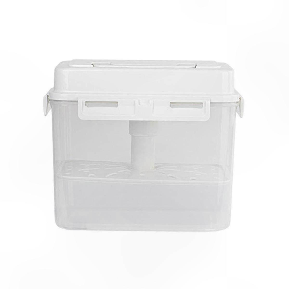 Rectangular food fermentation box - 5-liter airtight storage container for kitchen use