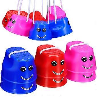 6PCS Sports Stilts Toys Sensory Training Stilts Equipment Children Kids Outdoor Games Early Education Balance Ability Developing Toys (Random Color an