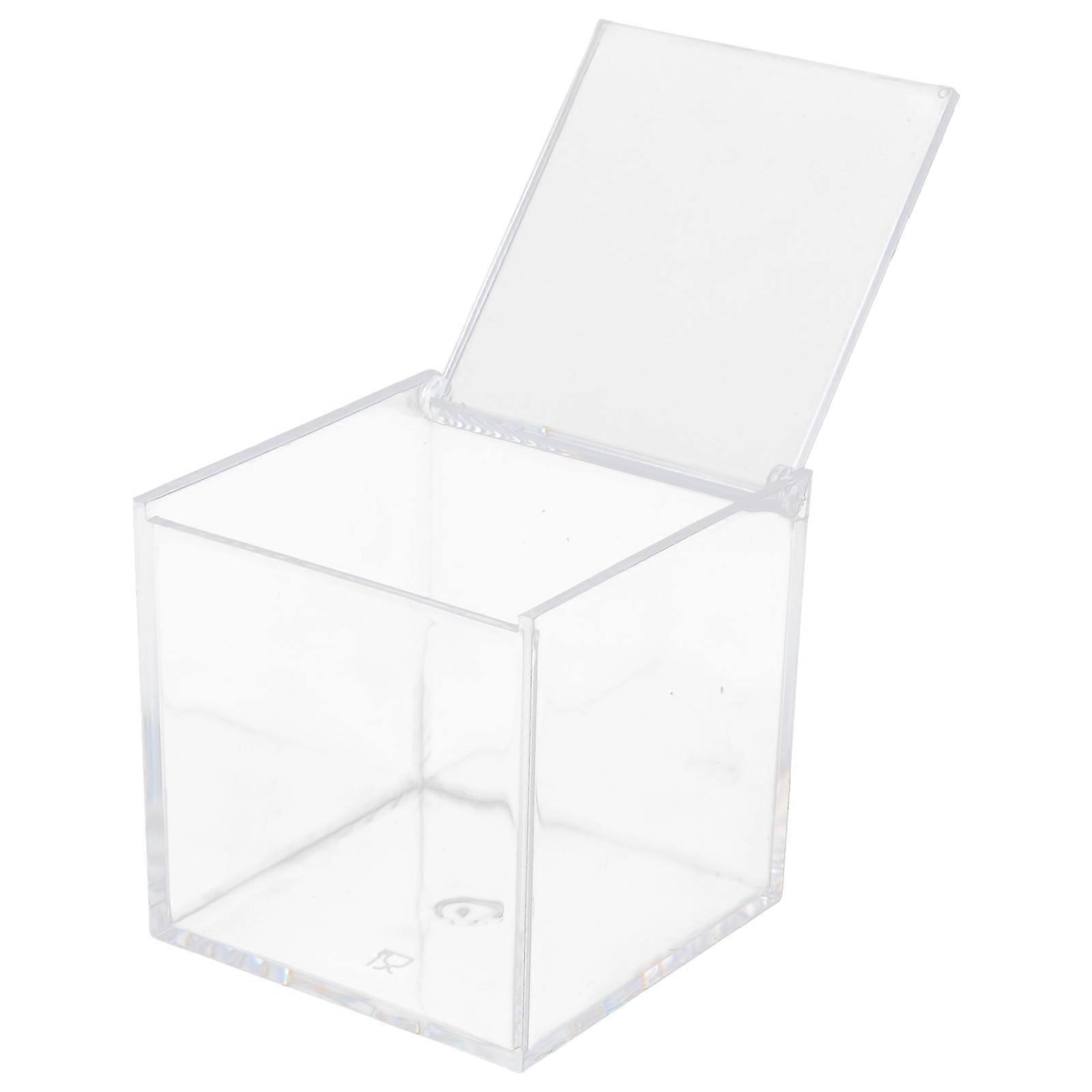Small Candy Box Clear Boxes Square Cube Decorative Box Party Storage Box