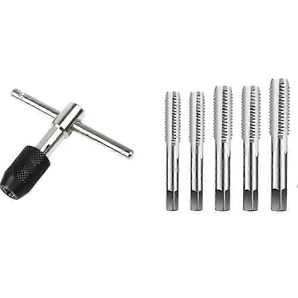 T-Type Hand Tap Wrench Thread Tapping Tool Set Hand Wrench Thread Tapping M3 to M8 Tool Set