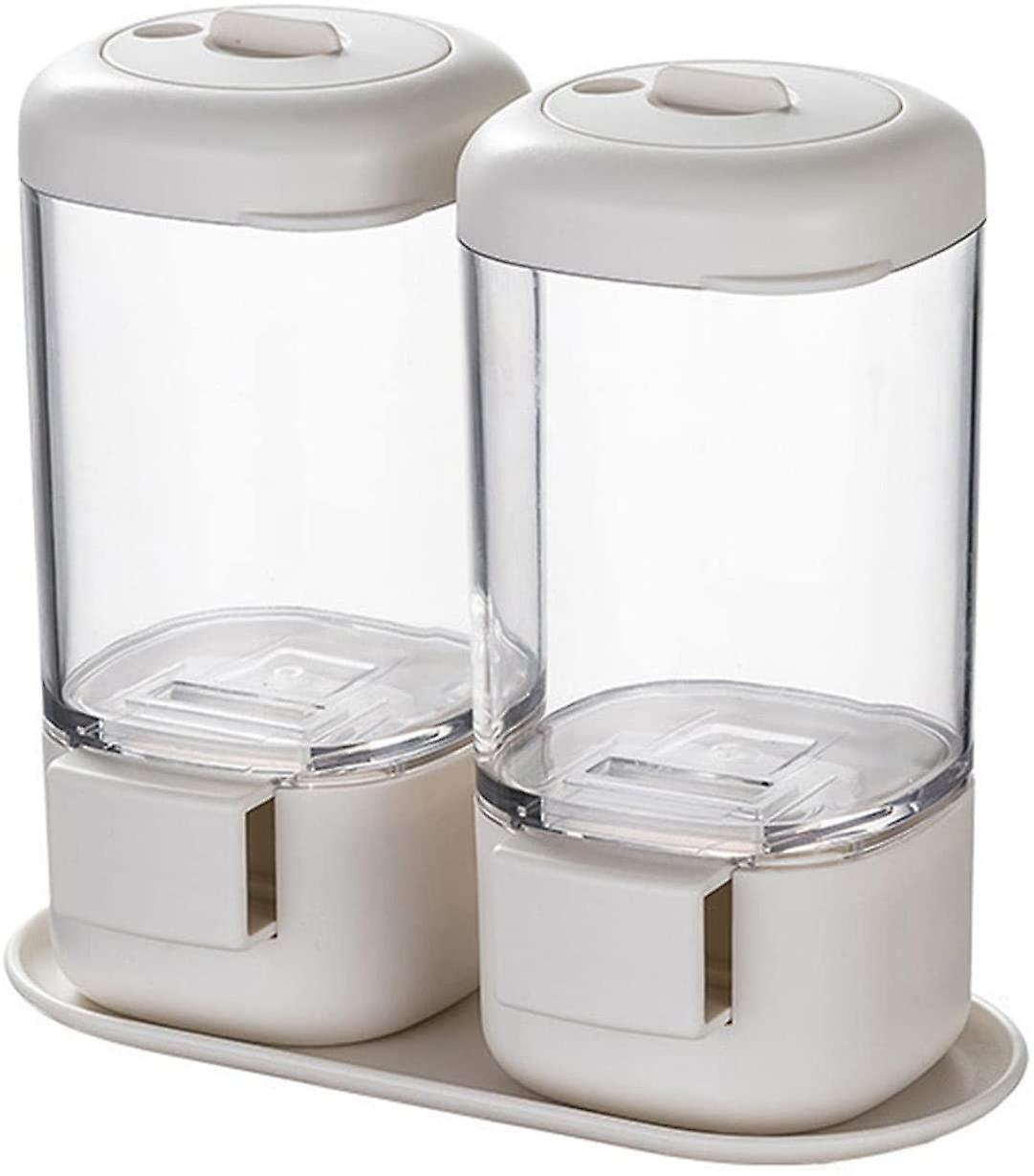 Salt shaker with lid, seasoning dispenser, spice storage, seasoning seasoning bottle adjustable plas