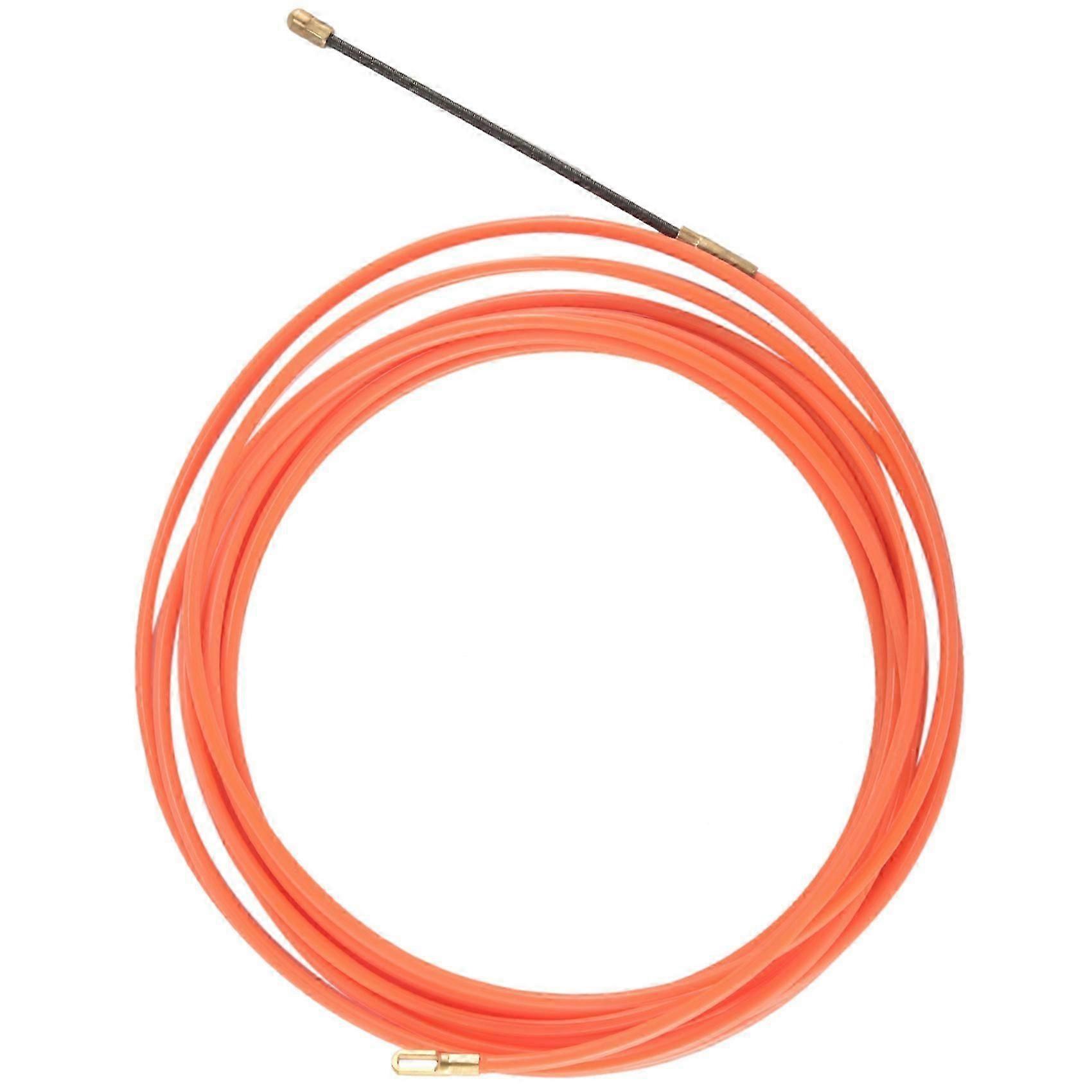 5m 4mm Orange Nylon Electric Cable Puller, Flexible Draw Tape for Conduit Wiring