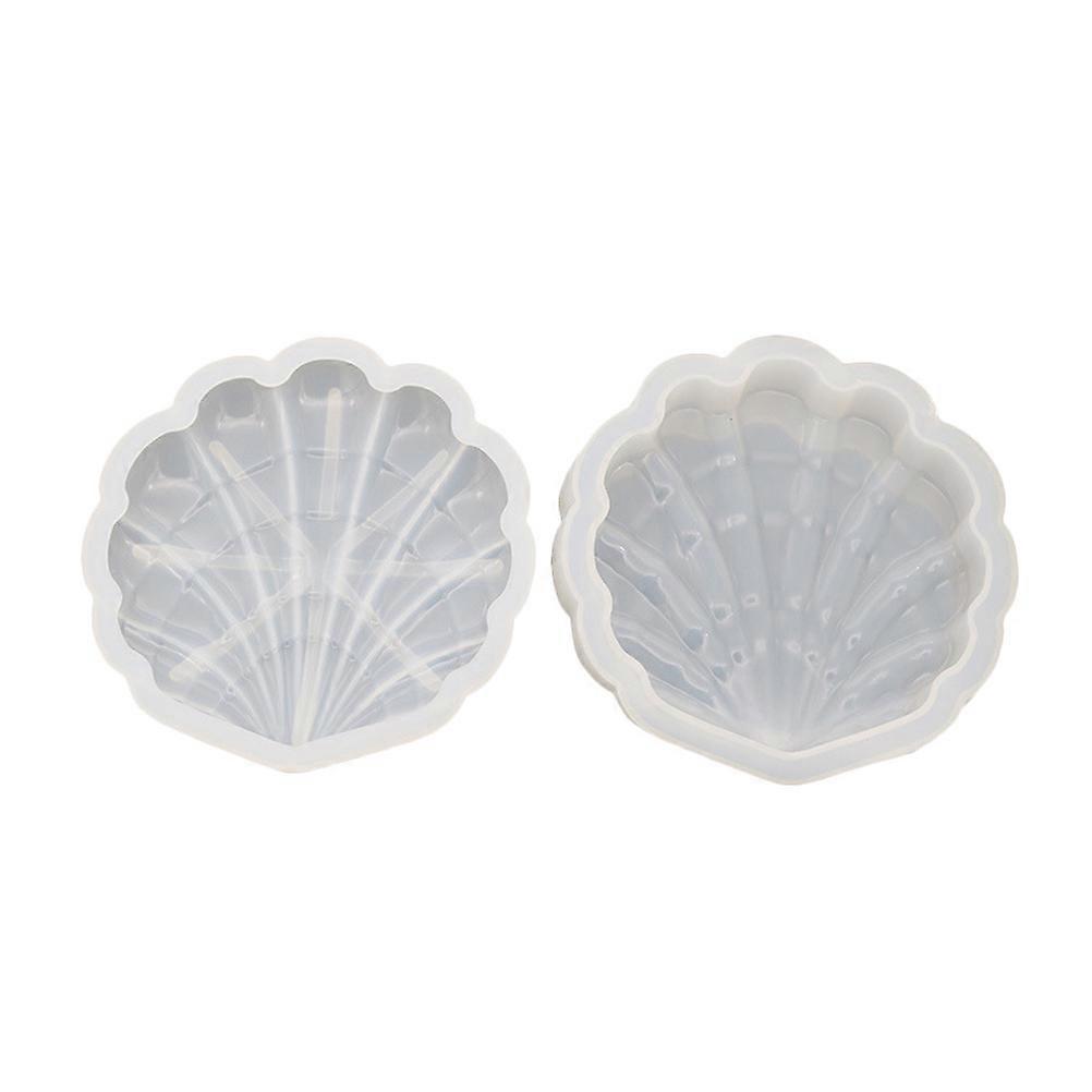 Epoxy Mold Silicone Storage Box for Shell Shape Cake Decorating 1Pcs