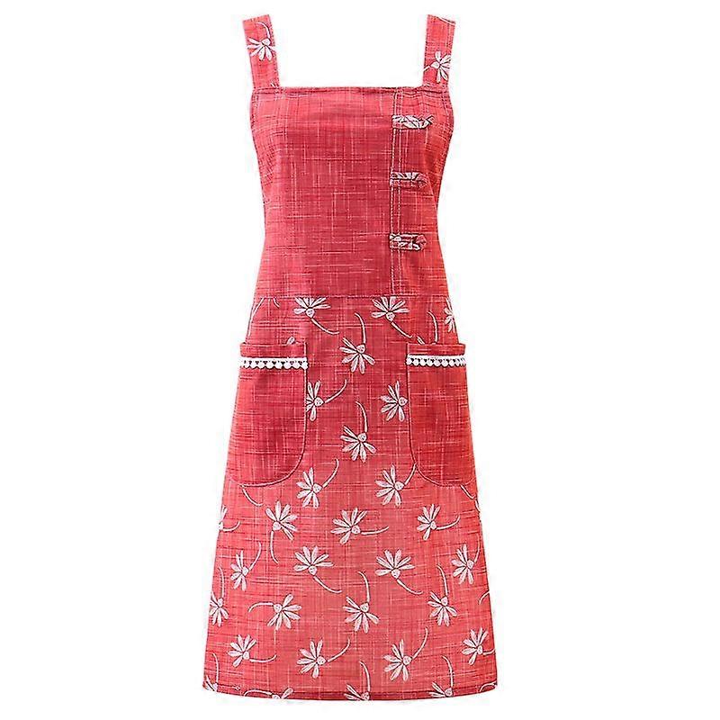 good Women's chef apron with pockets, adjustable, cooking apron