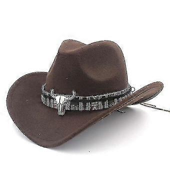 Cappello da cowboy occidentale unisex con nappacoffee