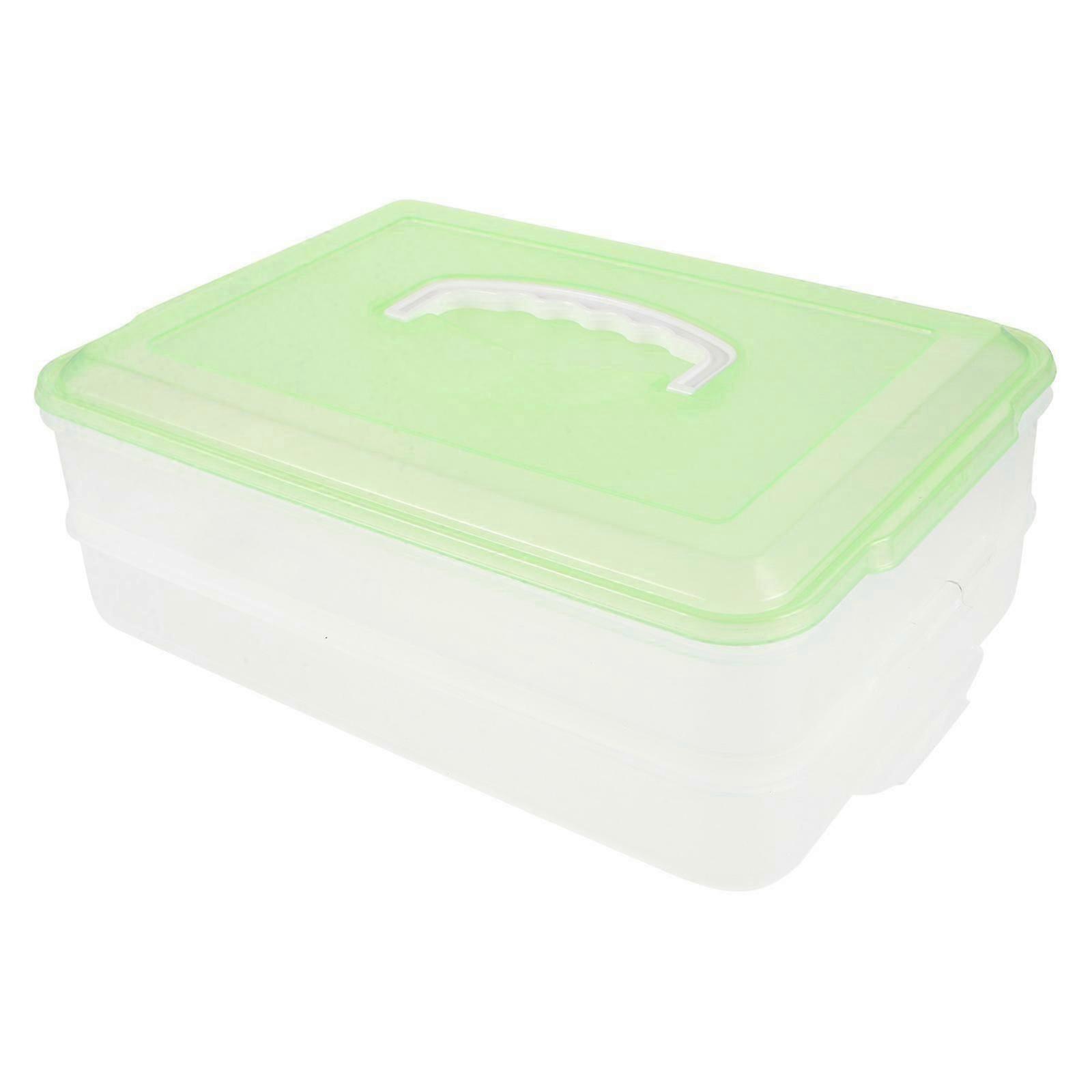 Dumpling Freezer Box | Fridge Organizer | Multi-Function Refrigerator Storage Box 30X22X10CM