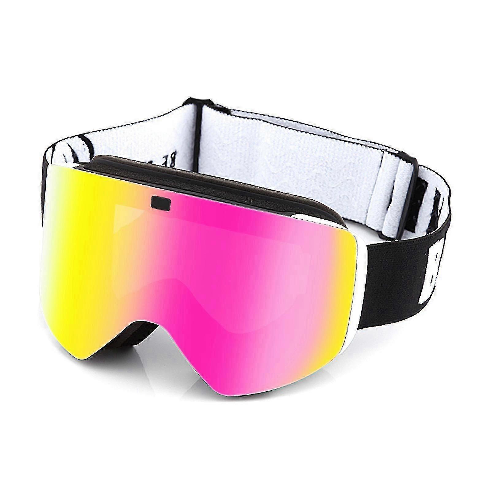Cylindrical Double Layer Ski Goggles Comfortable Windproof Snow Goggles for Skiing Snowmobiling