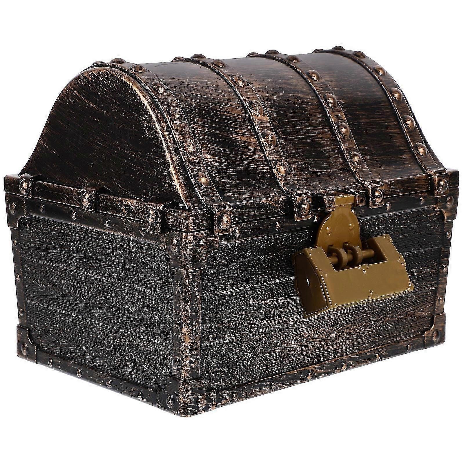 Multi-Function Pirate Chest Small Treasure Box for Storage Purposes