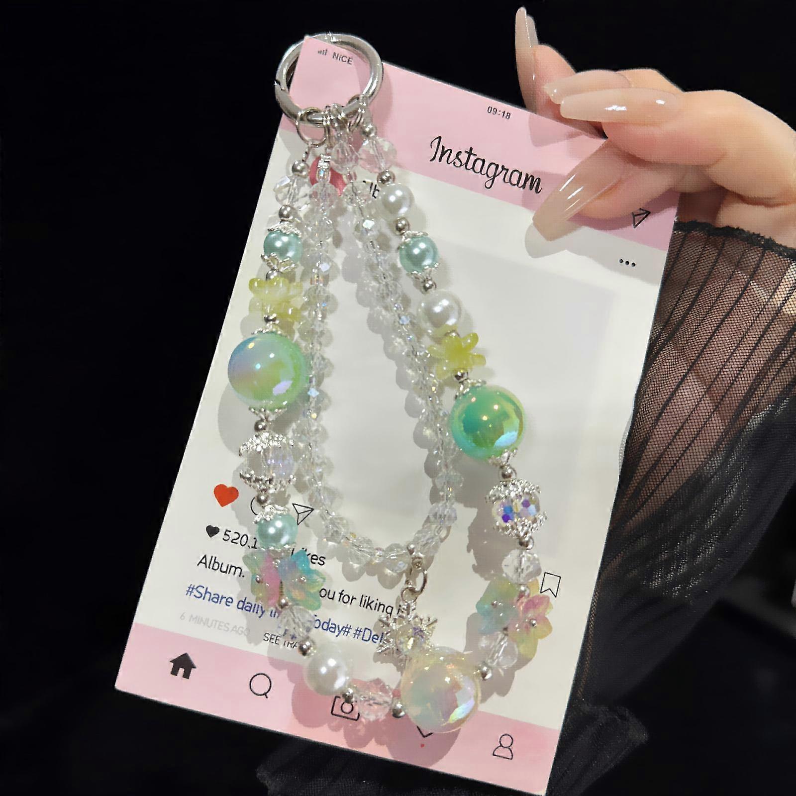 Snowflake Pendant Double-layer Crystal Chain