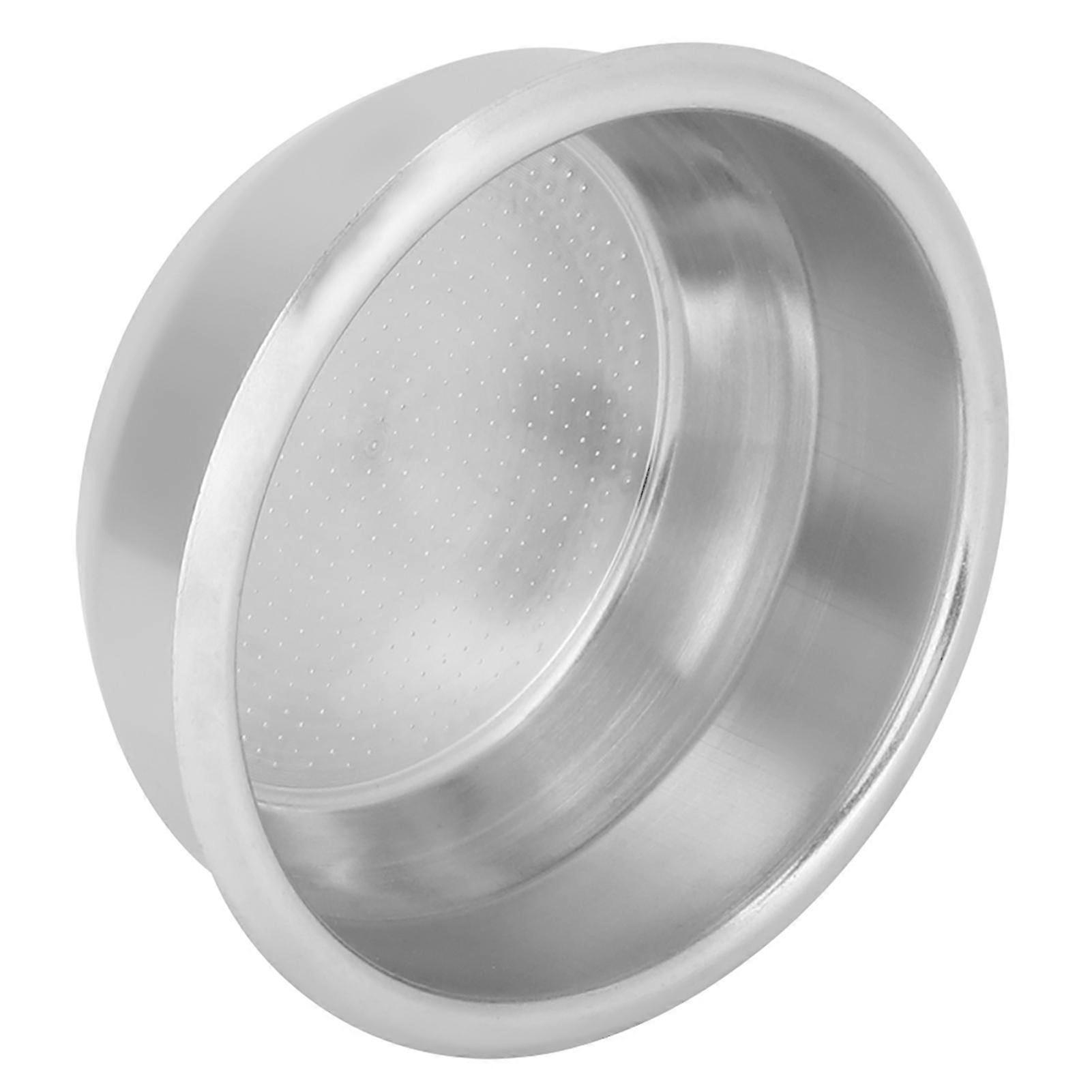 Stainless Steel Single Layer Double Doses Filter Basket Coffee Machine  Accessory