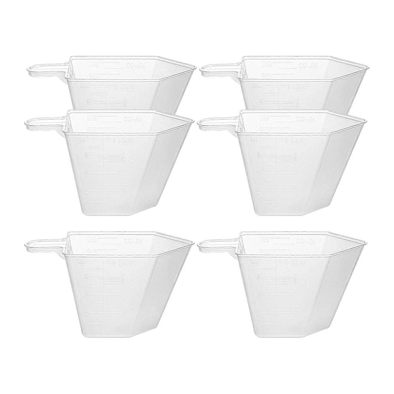 6Pcs Measuring Cup Set Stackable Measuring Container for Flour Baking Home