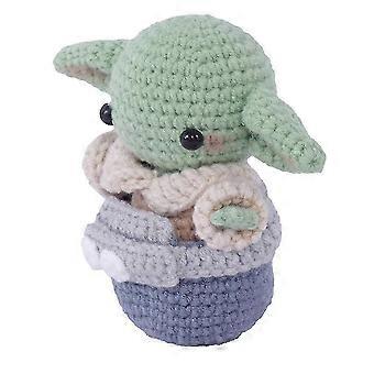 Crochet Cute Kawaii Model Baby Yoda Star Wars Knitting Doll Friends Fans Gifts