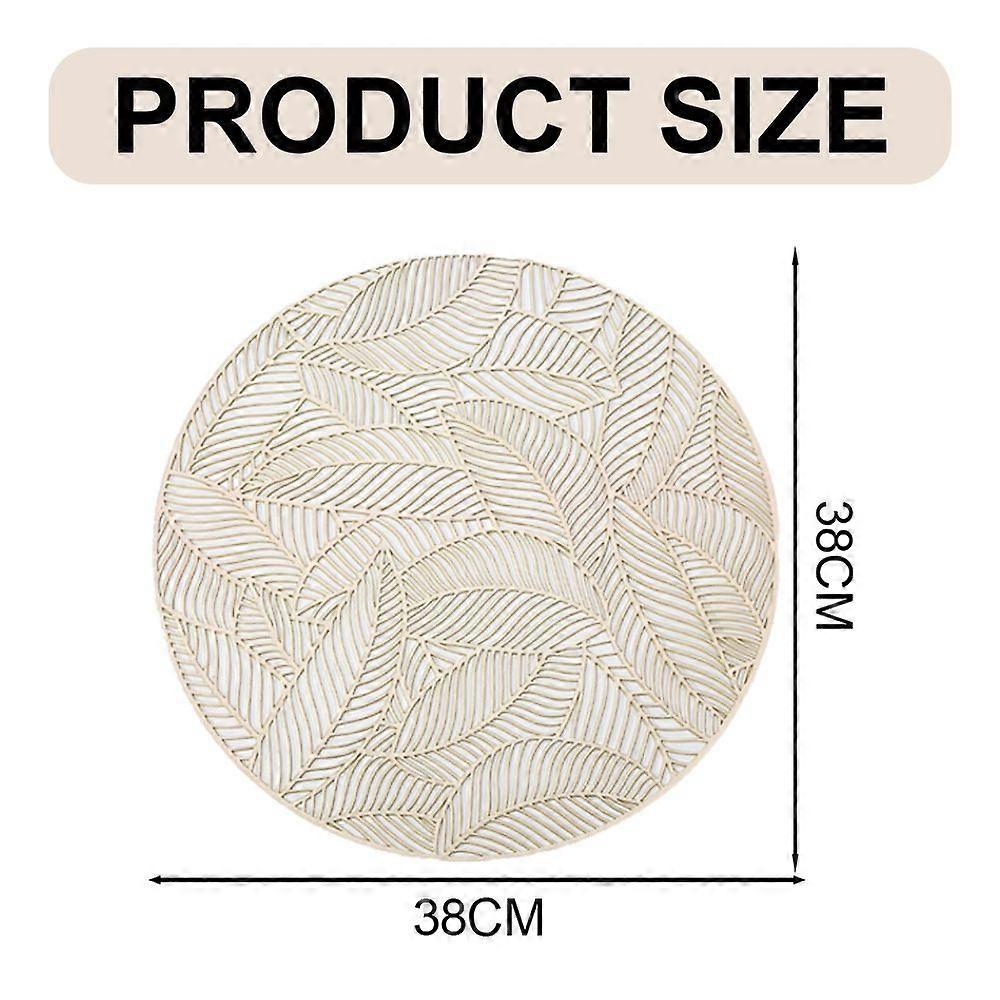 Metallic Leaf Design, Non Slip Heat