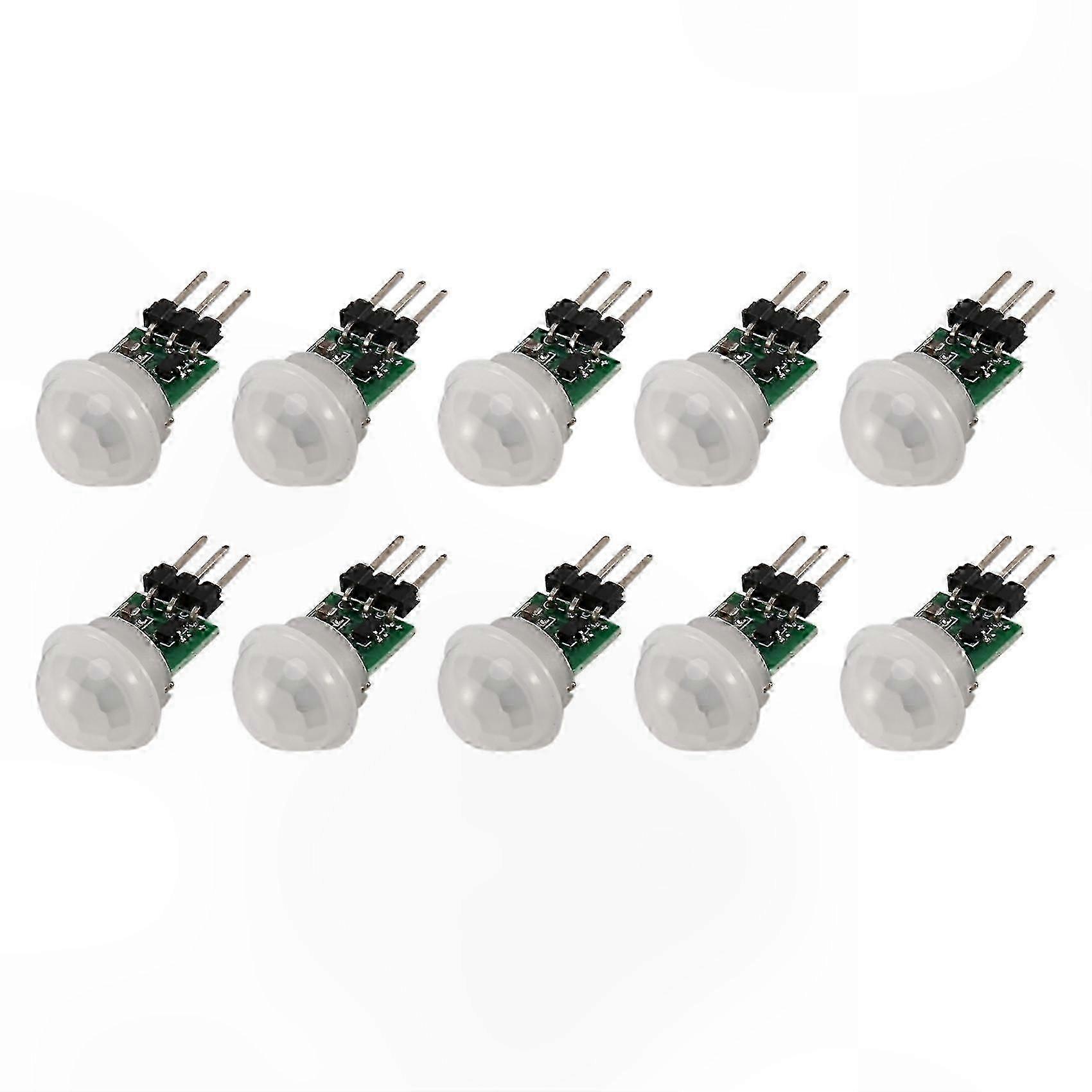10Pcs Mini PIR Motion Sensor Modules DC 2.7V-12V Infrared Human Detection