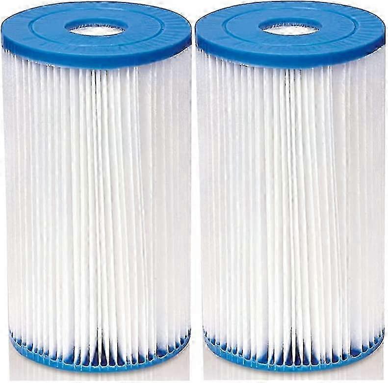 Type A/C Pool Filter Cartridges, 2 Pack, Compatible with Summer Pool Waves