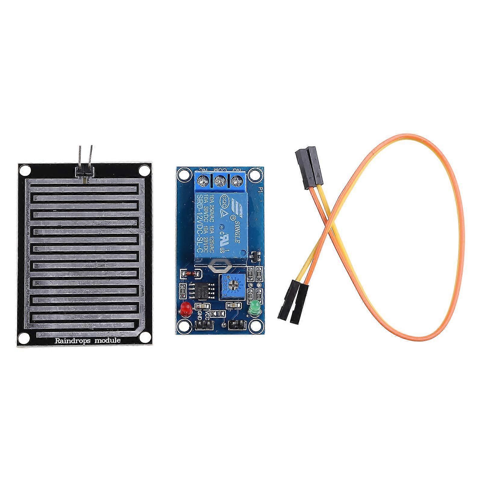 Regndråbedetektion Solid State-relæcontroller Relæmodulkontakt Regnsensor