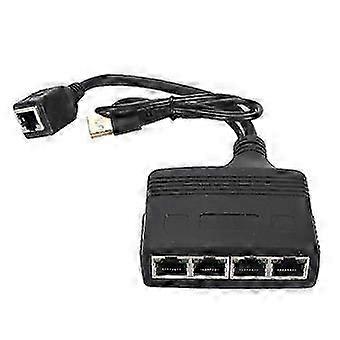 1 to 4 Out Gigabit Ethernet Splitter 1000Mbps RJ45 Network LAN Adapter for Cat8 Cat7 Cat6 Cat5 Cat5e