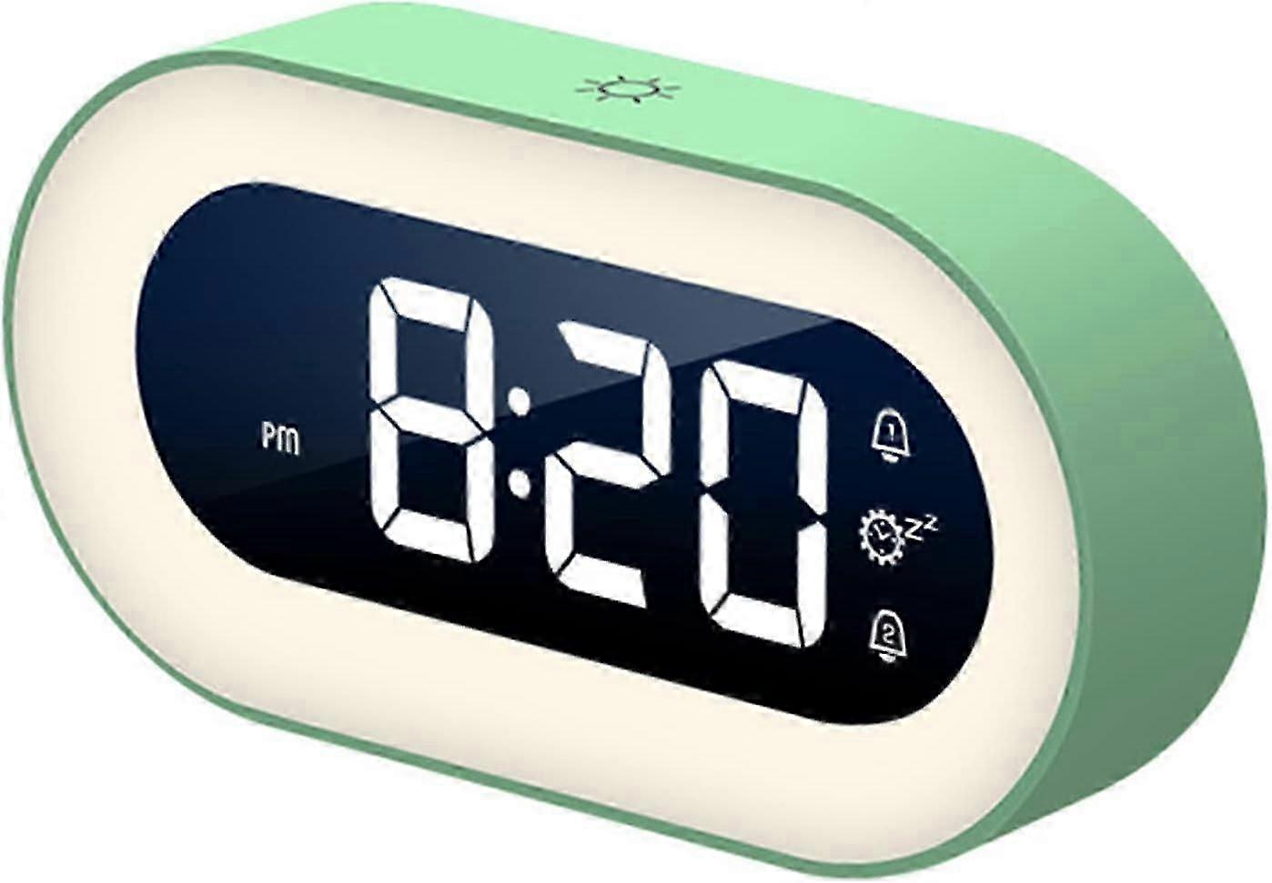 Voice-Controlled LED Alarm Clock Green