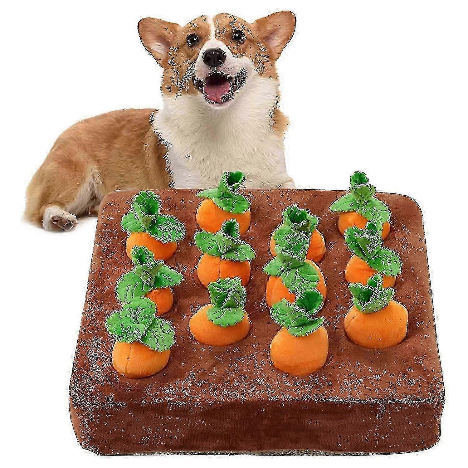 Carrot Snuffle Mat Interactive Dog Toy