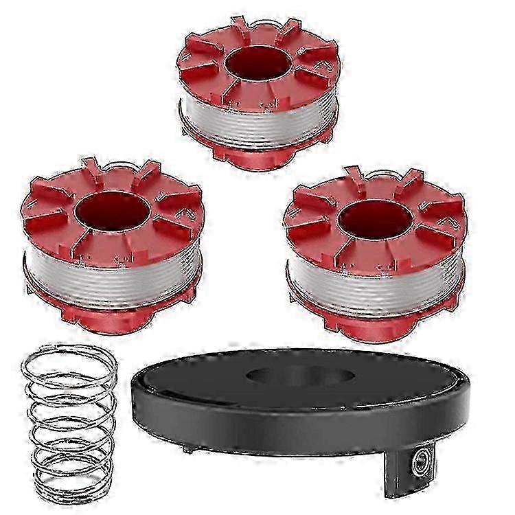 3Pc Lawn Mower Spool Cap Replacement compatible with Einhell Agillo 36 255 BL 18 200