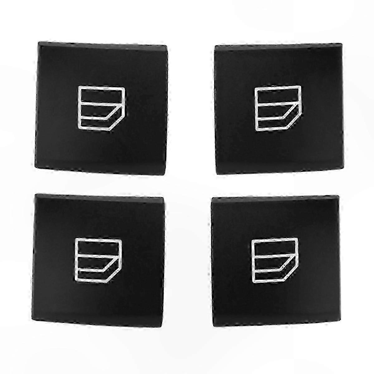 4PCS Window Switch Button Cap compatible with Driver Side SUV Models W164 X164 W251 W245