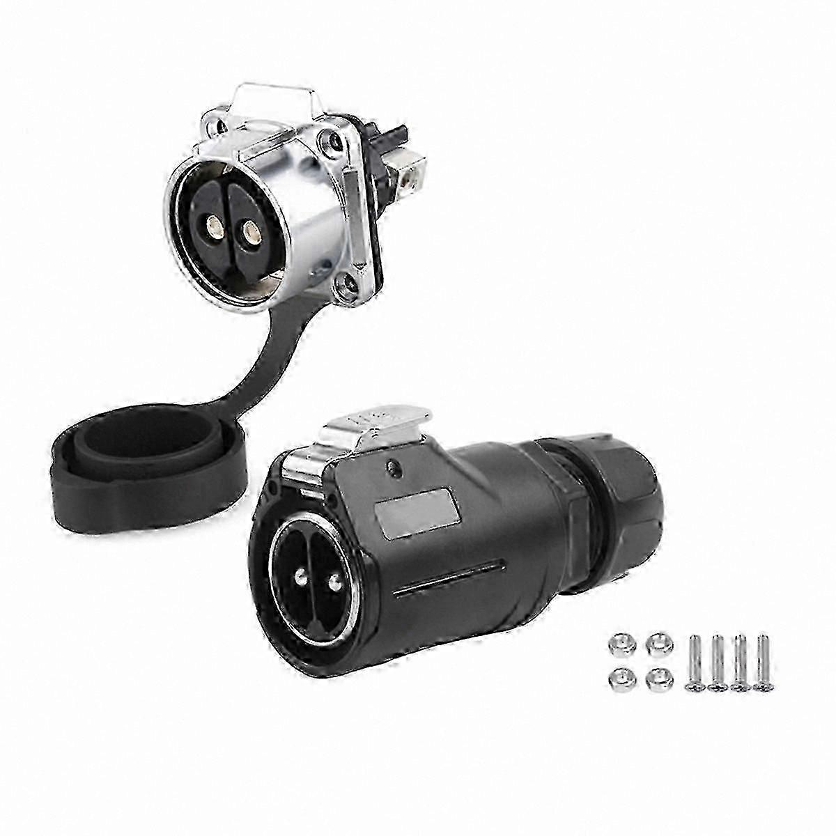 Durable 2Pin Waterproof Industrial Cable Connector compatible with Electrical Wiring Projects SE