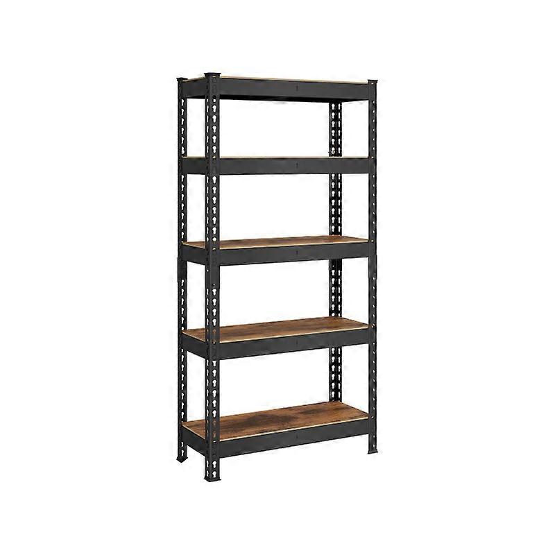5-Tier Storage Shelves for Study Shed Basement 11.8"D x
