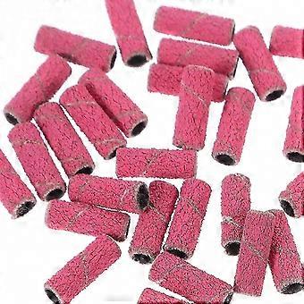Manicure Precision: 50 Pcs Pink Nail Sanding Bands for Reliable Filing