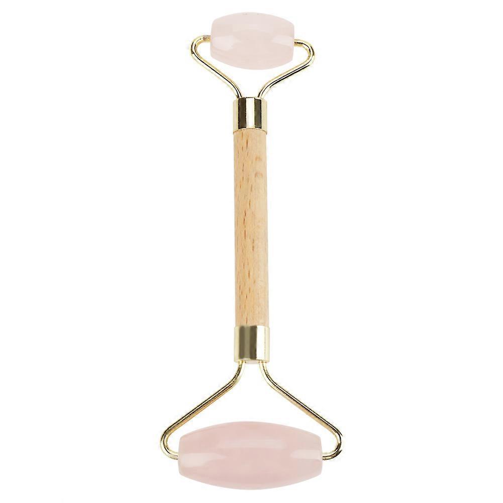 Natural Rose Quartz Dual Roller