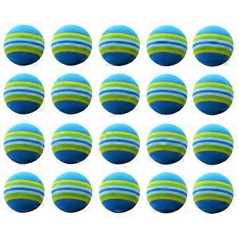 Golf Practice Ball Swing Training Aid for 20Pcs Indoor Use Blue Sponge Balls