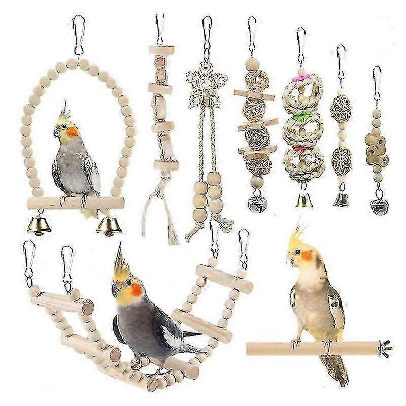 9-Piece Avian Climbing & Chewing Set