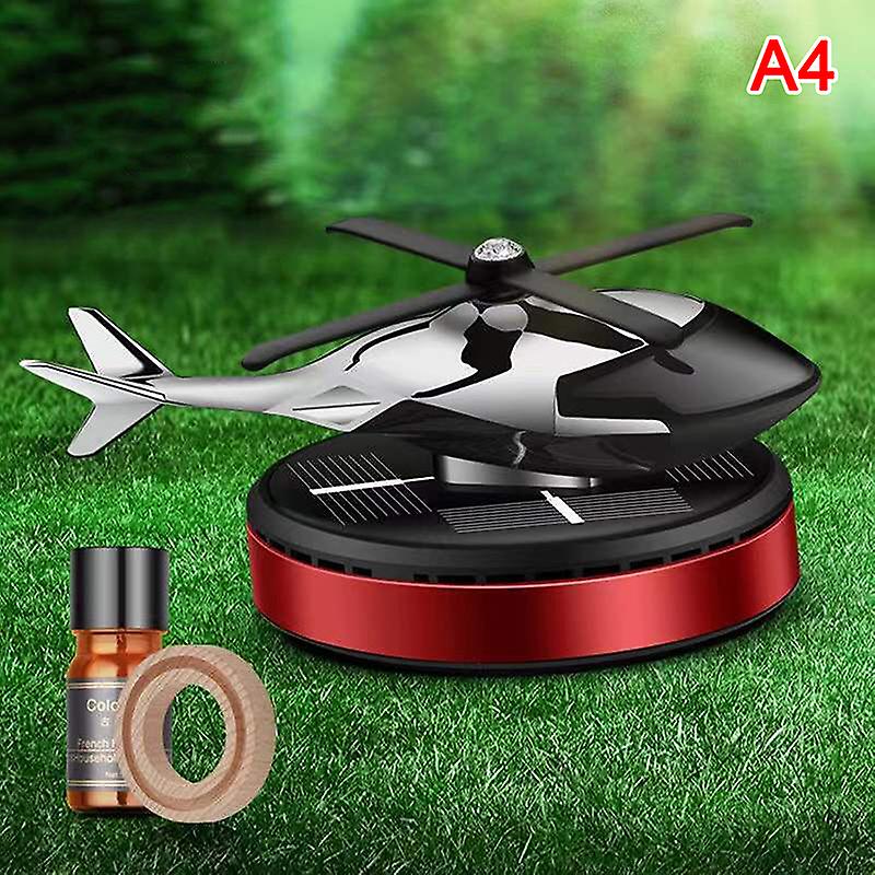 Auto Hubschrauber Lufterfrischer Solar Power Flugzeug Duft Diffusor Ornament