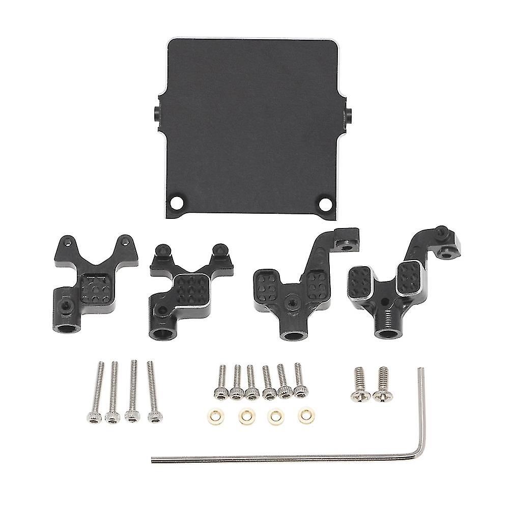 Metal Front & Rear Shock Tower With Receiver Mount For Axial Scx24 90081 Axi00001 1/24 Rc Crawler U