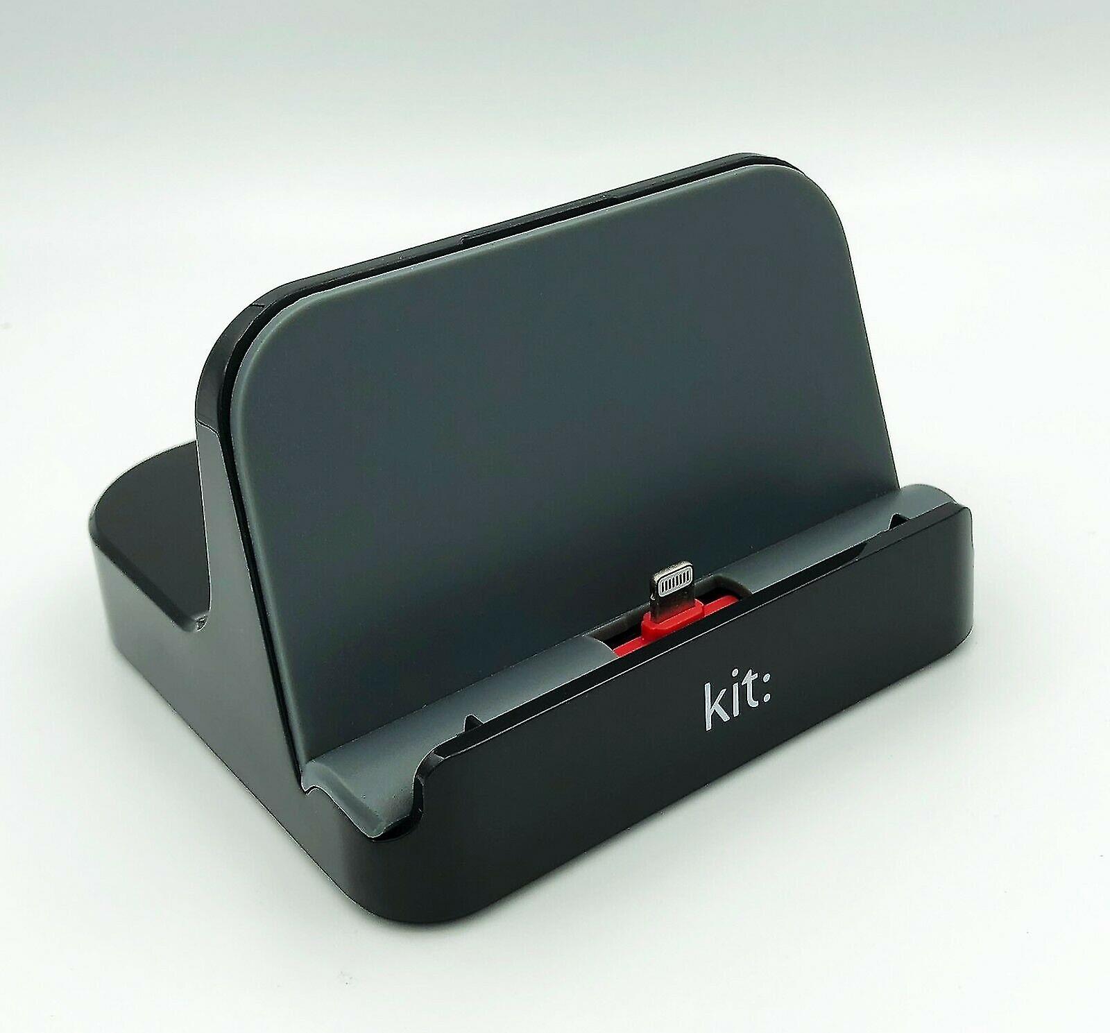 Kit Mfi Lightning Charge Sync Black Cradle Dock Ipad/air/mini/iphone Black