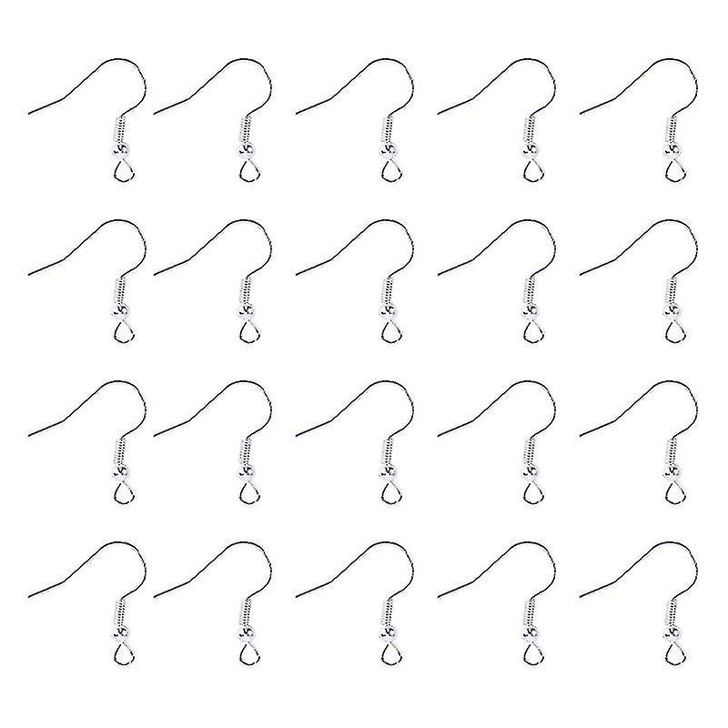 200pcs Silver Plated Earrings Support Hooks
