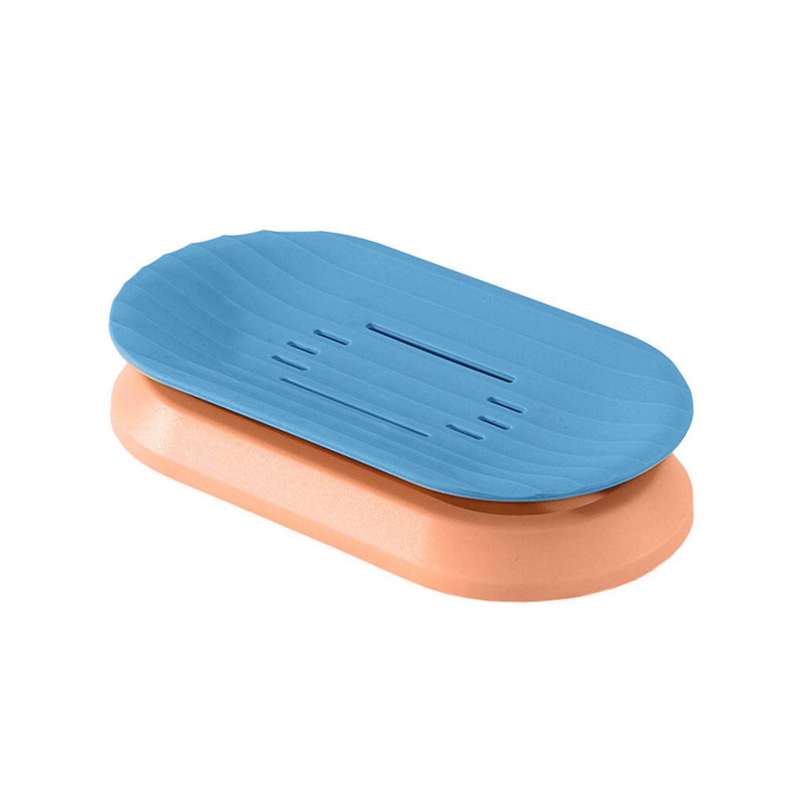 Soap Dishes Sponge Scrubber Box 2 Tier Bathroom Soap Dish