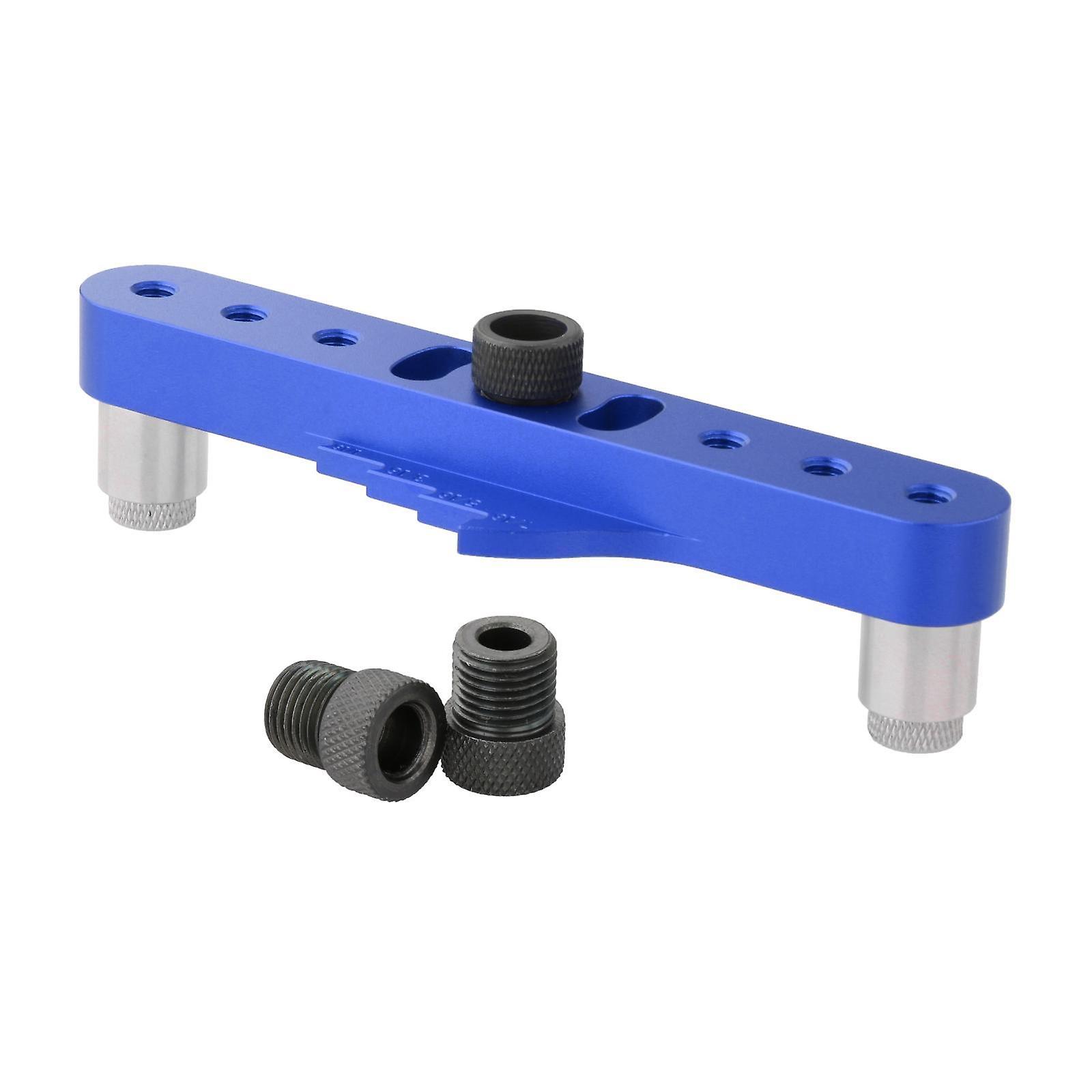 2-In-1 Vertical Pocket Hole Jig Hole Puncher 6mm/8mm/10mm for Carpenter Blue