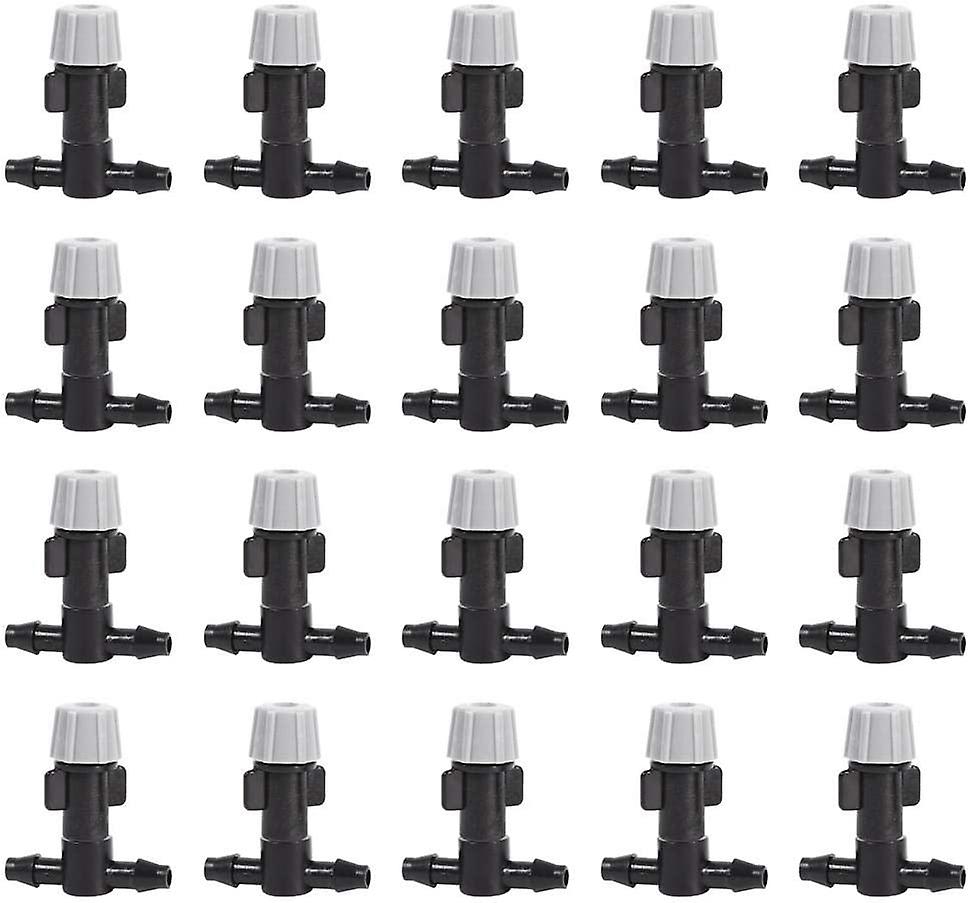 20pcs Tee Joints Connecting Spray Nozzle Sprinkler Connector 3 Way Atomizing Nozzle for Lawn Garden Irrigation