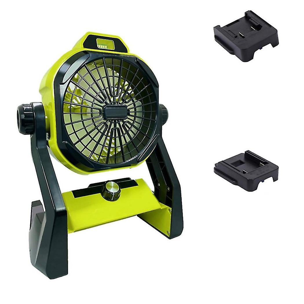 For For 18v -ion Battery With Adapte Work Fan With Led Light Portable Cordless
