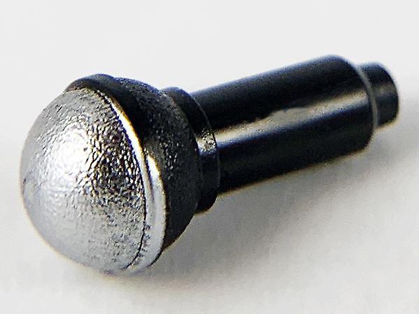 LEGO Accessory Black Utensil Microphone with Metallic Silver
