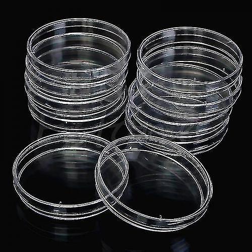 10pcs/pack 90 X 15mm Plastic Petri Dishes For Lb Plate Bacterial Yeast