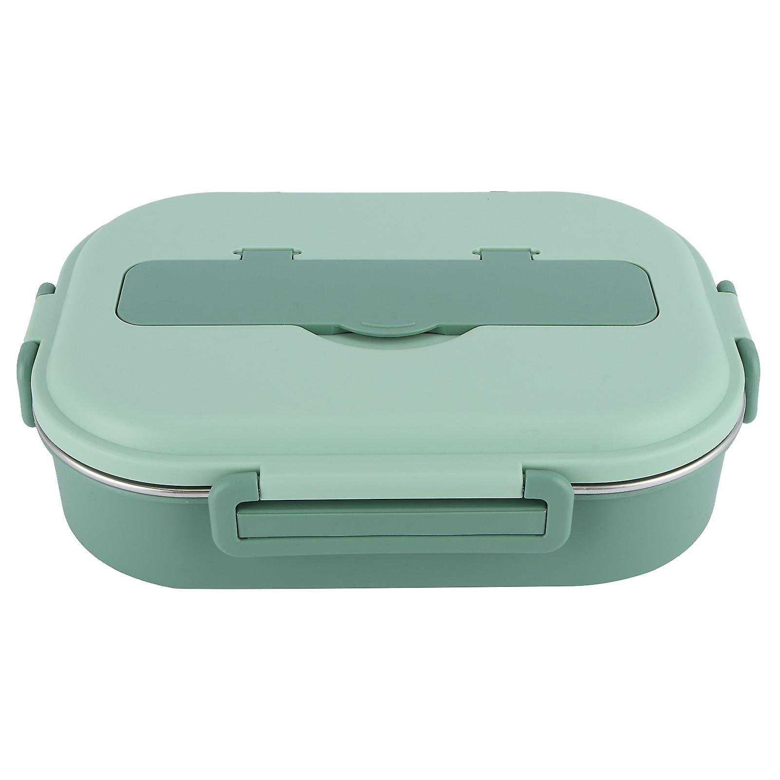 4 Grid Stainless Steel Bento Lunch Box Food Storage Container with Compartments for Meal Prep