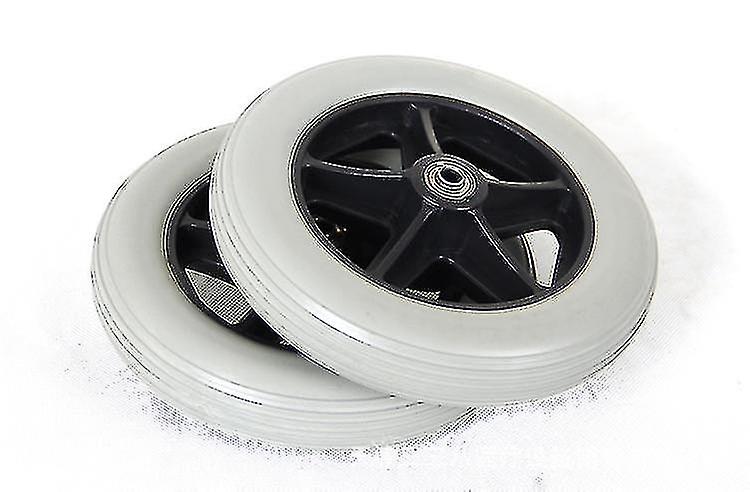 Rollstuhl Vorderrad, 7 Zoll Vorderrollen deaktiviert Anti-Rutsch-Gummiräder Rad Ersatz