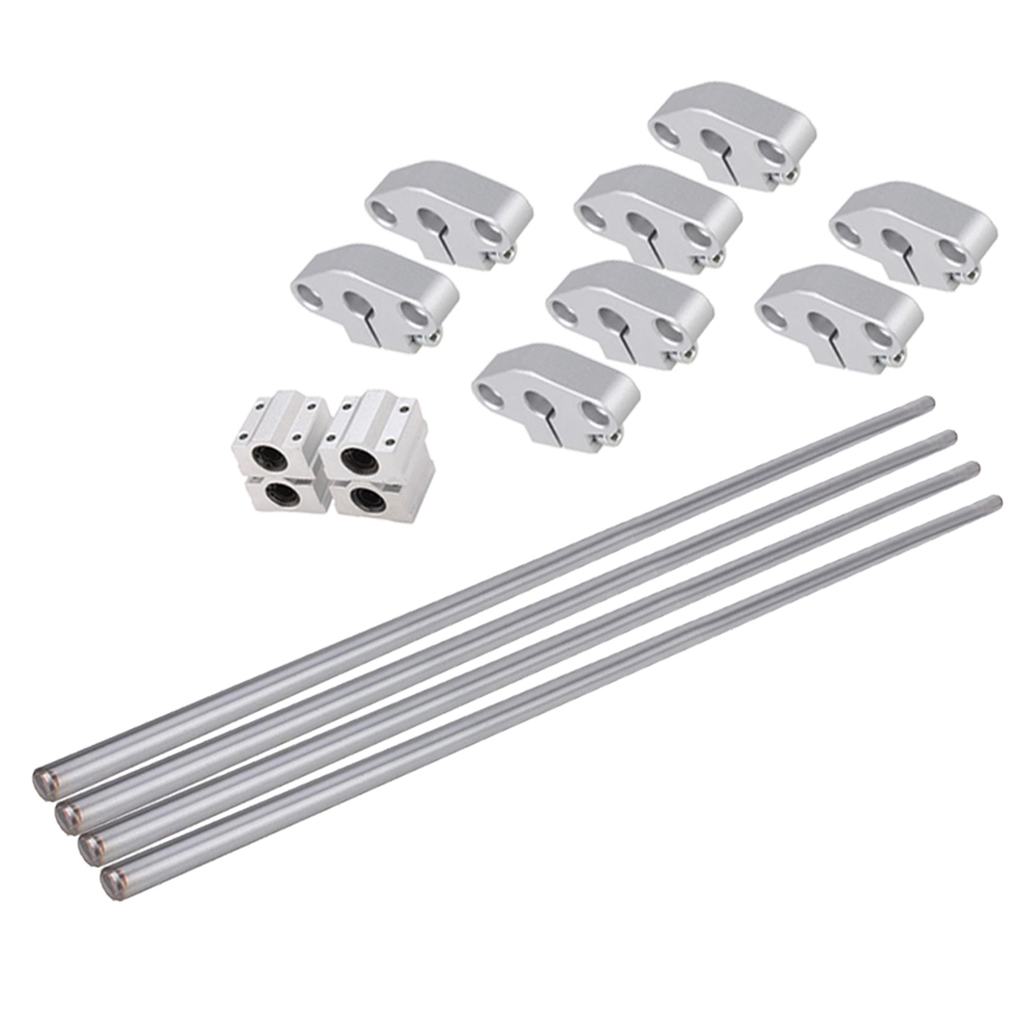8mm Dia Vertical Linear Ball Bearing 40cm Optical Axis Rid Slide Set