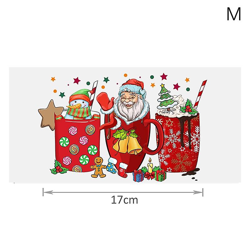 UV DTF Transfers Stickers Christmas Theme Pattern Beautiful Decoration