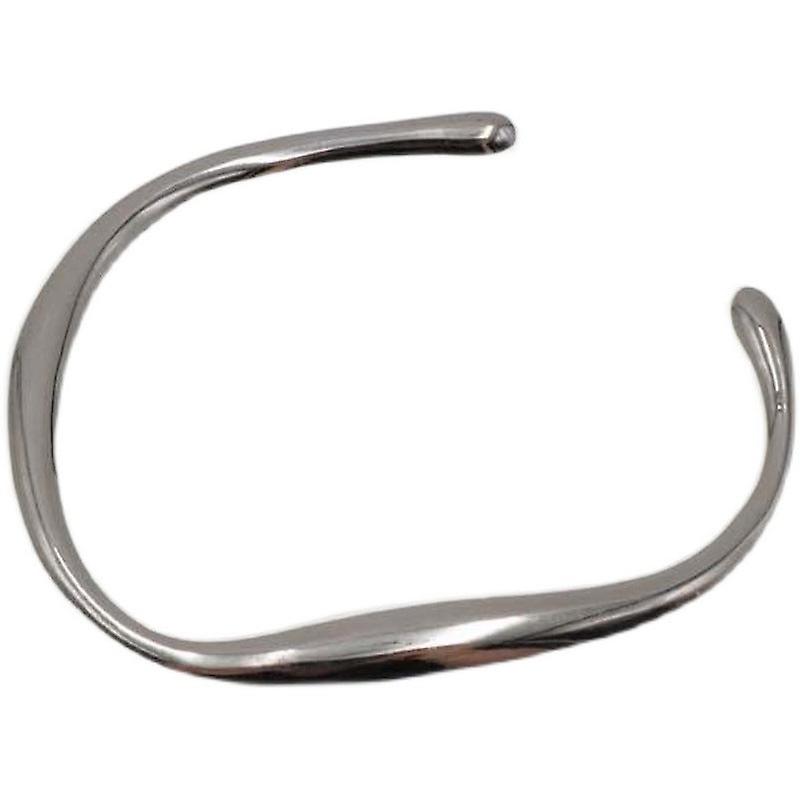 S925 Sterling Silver Irregular Flow Square Bracelet