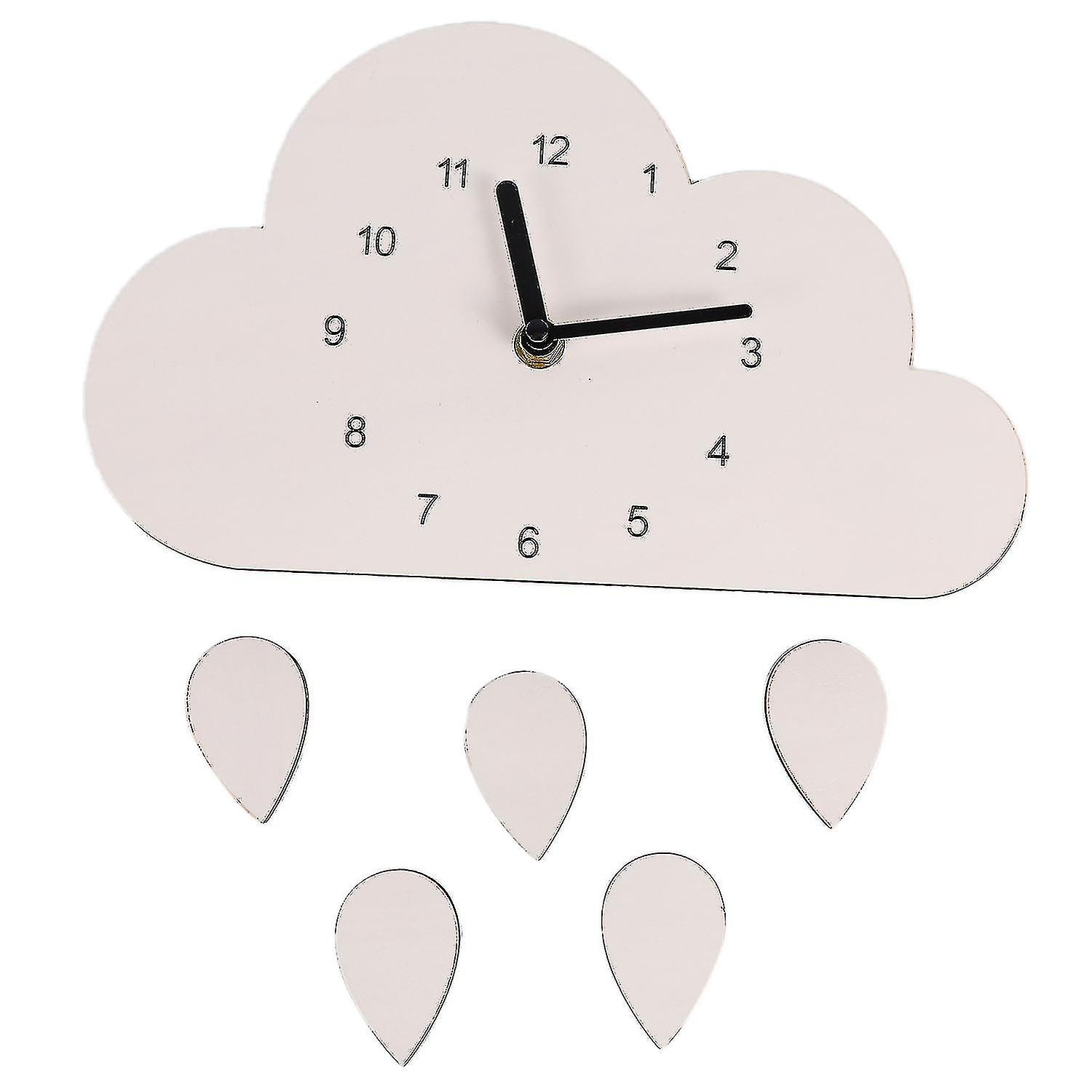Cloud Droplets Clock Hanging