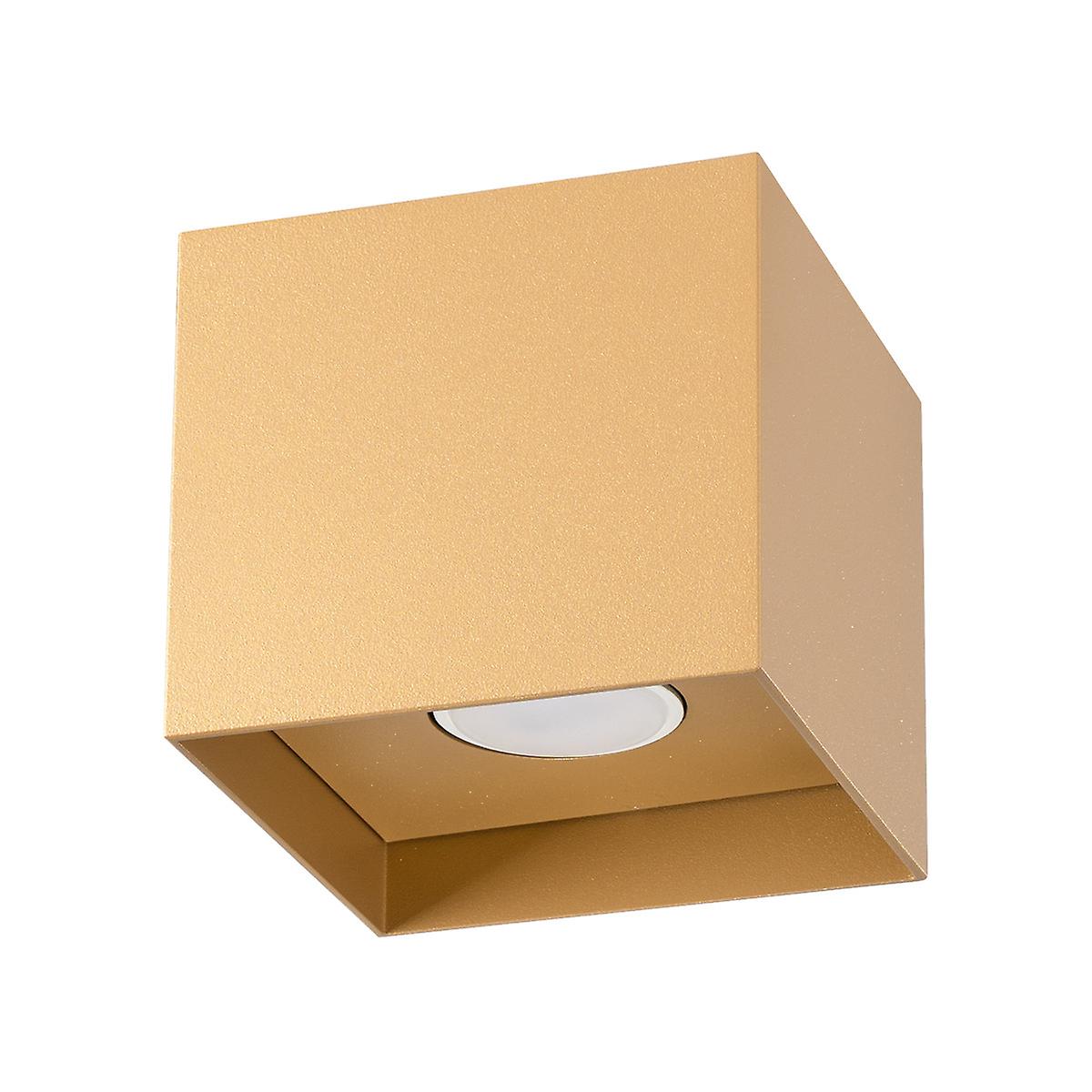Hati Square Minimalistic Surface Mounted Downlight Gold 1x GU10
