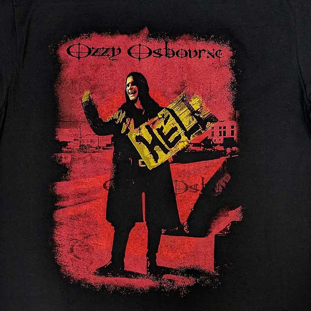 OZZY OSBOURNE Tシャツ Ozzy Osbourne Crowned Skull Winged Black T-Shirt